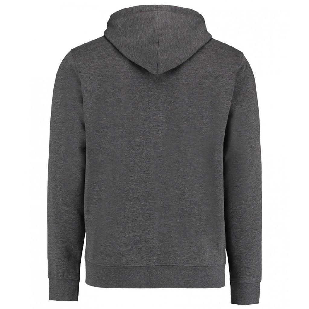 Kustom Kit Men's Dark Grey Marl Klassic Zip Hooded Sweatshirt