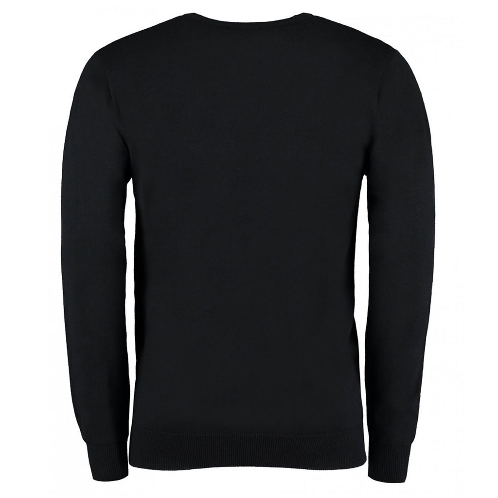Kustom Kit Men's Black Arundel Cotton Acrylic V Neck Sweater