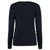 Kustom Kit Women's Navy Arundel Cotton Acrylic V Neck Cardigan