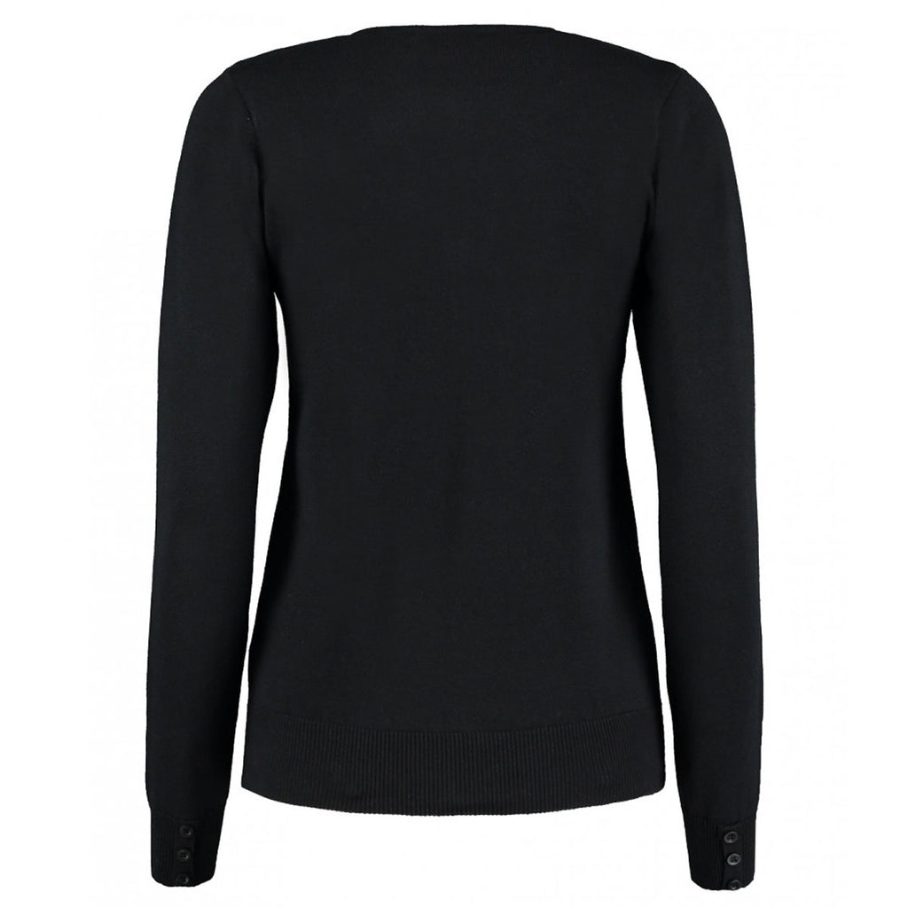 Kustom Kit Women's Black Arundel Round Neck Cardigan