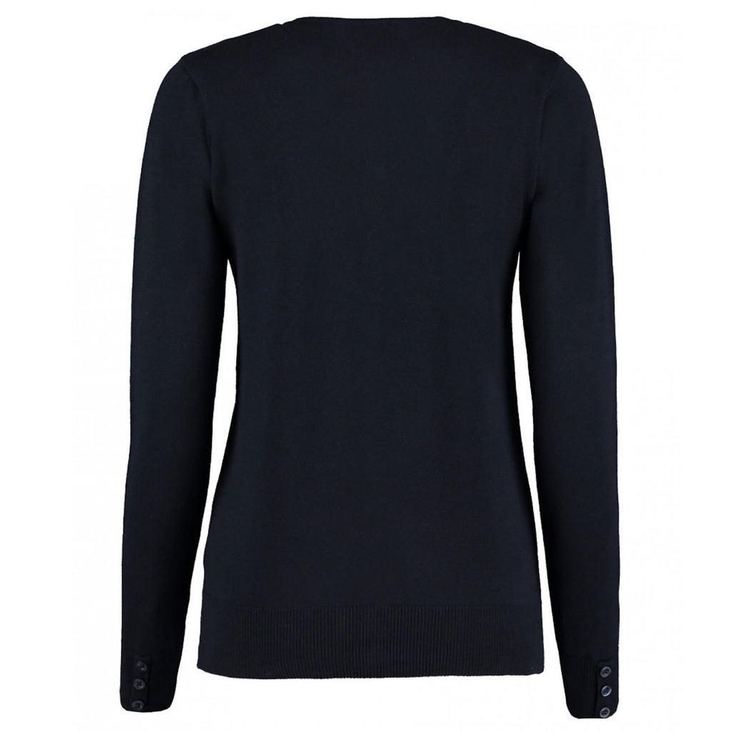Kustom Kit Women's Navy Arundel Round Neck Cardigan