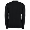 Kustom Kit Men's Black Long Sleeve Arundel Knitted Polo