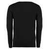 Kustom Kit Men's Black/Silver Contrast Arundel V Neck Sweater