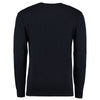 Kustom Kit Men's Navy/Silver Contrast Arundel V Neck Sweater