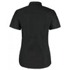 Kustom Kit Women's Black Short Sleeve Tailored Workwear Oxford Shirt