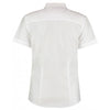 Kustom Kit Women's White Short Sleeve Tailored Workwear Oxford Shirt