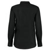 Kustom Kit Women's Black Long Sleeve Tailored Workwear Oxford Shirt