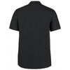 Kustom Kit Men's Black Short Sleeve Tailored City Business Shirt