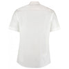 Kustom Kit Men's White Short Sleeve Tailored City Business Shirt