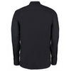 Kustom Kit Men's Black Long Sleeve Tailored City Business Shirt