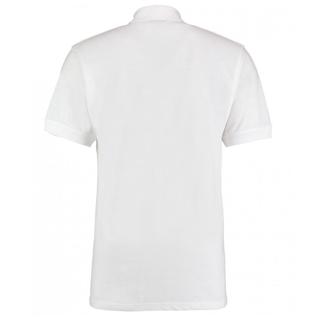 Kustom Kit Men's White Workwear Pique Polo Shirt