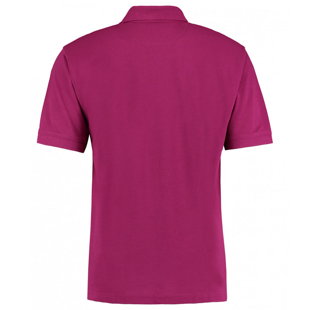 Kustom Kit Men's Magenta Klassic Poly/Cotton Pique Polo Shirt