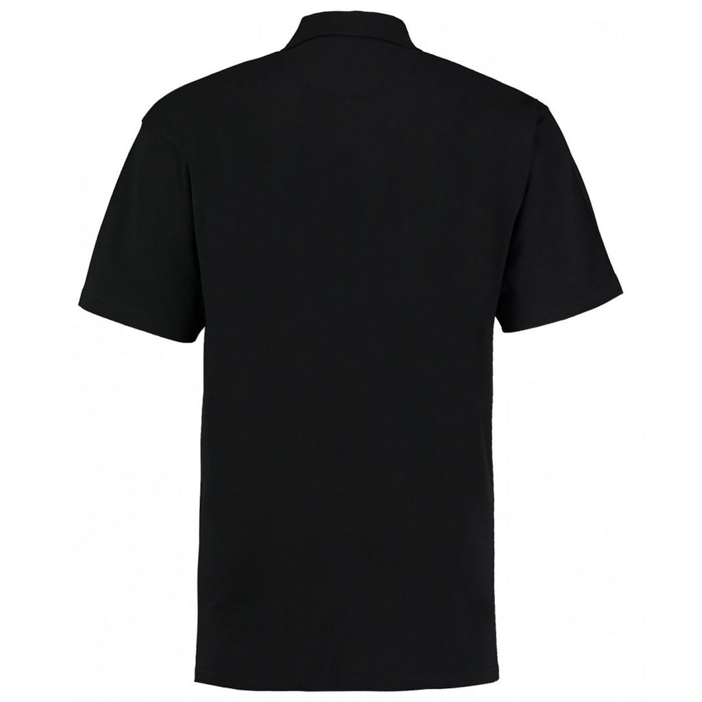 Kustom Kit Men's Black Augusta Cotton Pique Polo Shirt