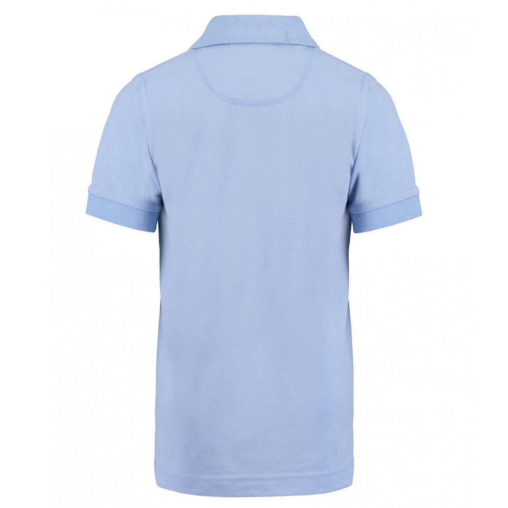 Kustom Kit Youth Light Blue Klassic Poly/Cotton Pique Polo Shirt