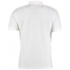 Kustom Kit Men's White Klassic Slim Fit Poly/Cotton Pique Polo Shirt