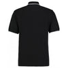 Kustom Kit Men's Black/White Essential Poly/Cotton Pique Polo Shirt