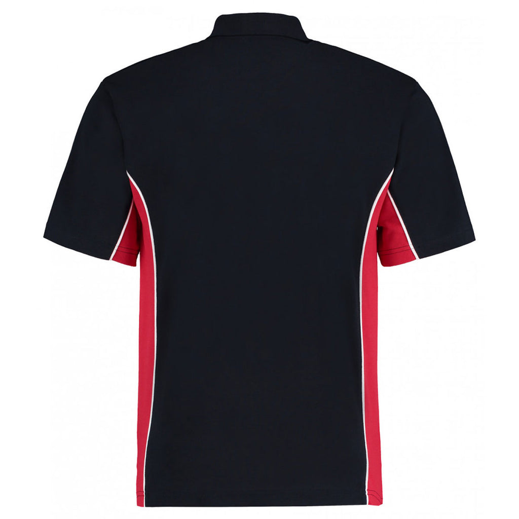 Gamegear Men's Navy/Red Track Poly/Cotton Pique Polo Shirt