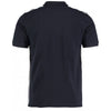 Kustom Kit Men's Navy/White Team Style Slim Fit Pique Polo Shirt