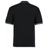 Kustom Kit Men's Black/White St Mellion Tipped Cotton Pique Polo Shirt