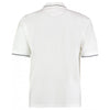 Kustom Kit Men's White/Navy St Mellion Tipped Cotton Pique Polo Shirt