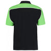 Gamegear Formula Racing Men's Black/Lime Monaco Cotton Pique Polo Shirt