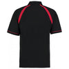 Kustom Kit Men's Black/Bright Red Oak Hill Cotton Pique Polo Shirt