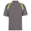 Kustom Kit Men's Charcoal/Lime Oak Hill Cotton Pique Polo Shirt