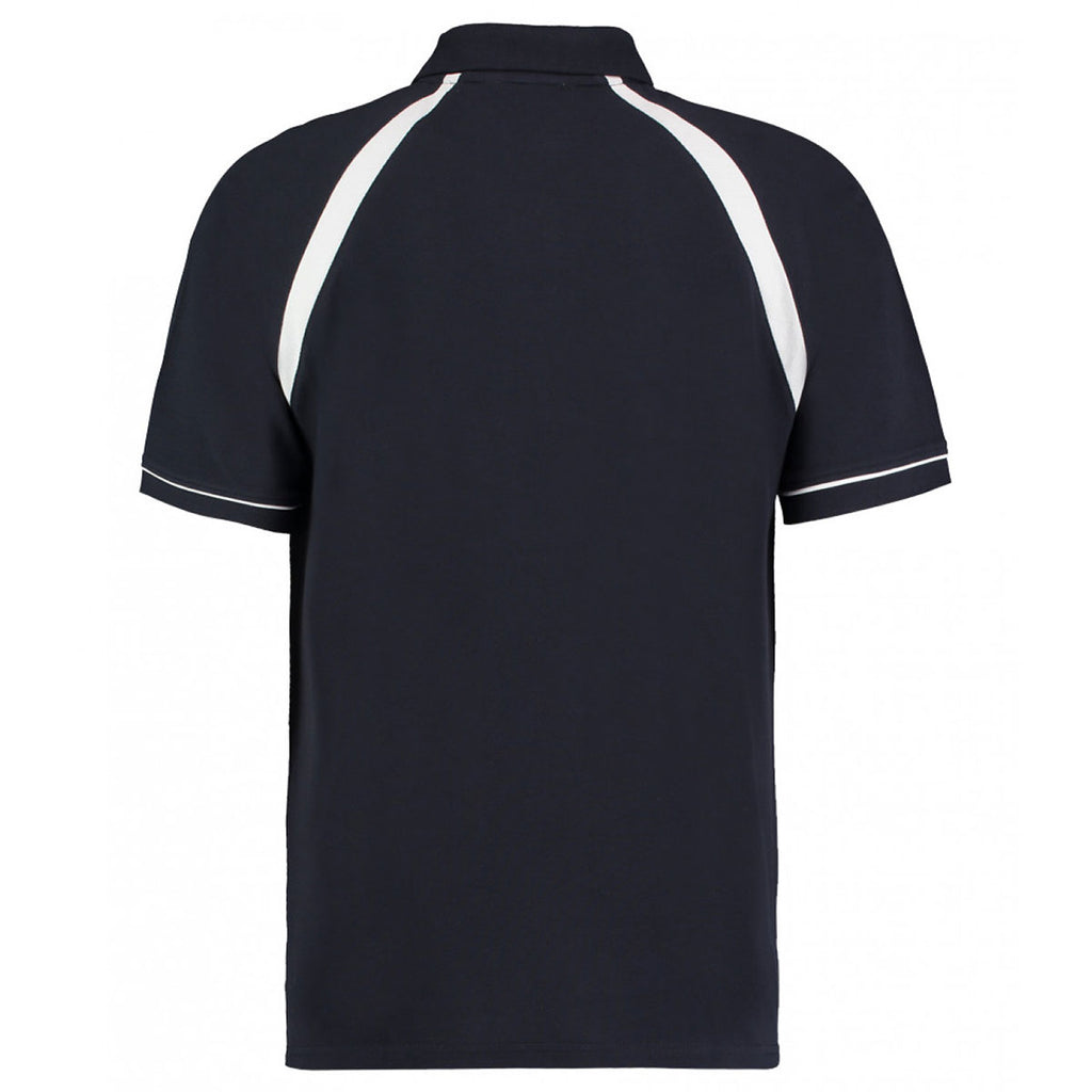 Kustom Kit Men's Navy/White Oak Hill Cotton Pique Polo Shirt