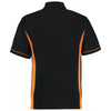 Kustom Kit Men's Black/Orange Scottsdale Cotton Pique Polo Shirt