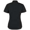 Kustom Kit Women's Black Premium Short Sleeve Tailored Oxford Shirt