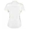 Kustom Kit Women's White Premium Short Sleeve Tailored Oxford Shirt
