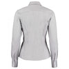 Kustom Kit Women's Silver Premium Long Sleeve Tailored Oxford Shirt