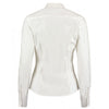 Kustom Kit Women's White Premium Long Sleeve Tailored Oxford Shirt