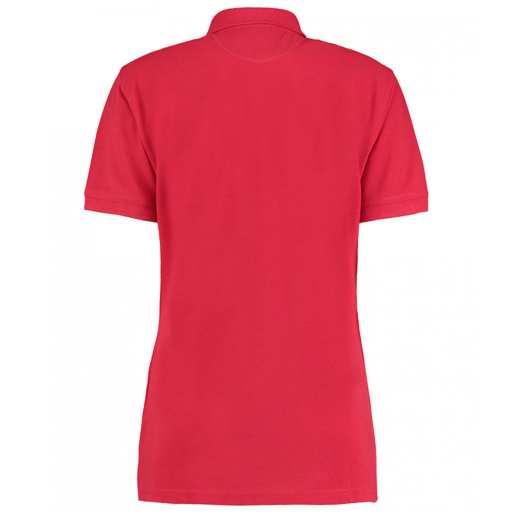 Kustom Kit Women's Red Klassic Pique Polo Shirt