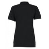 Kustom Kit Women's Black Kate Cotton Pique Polo Shirt