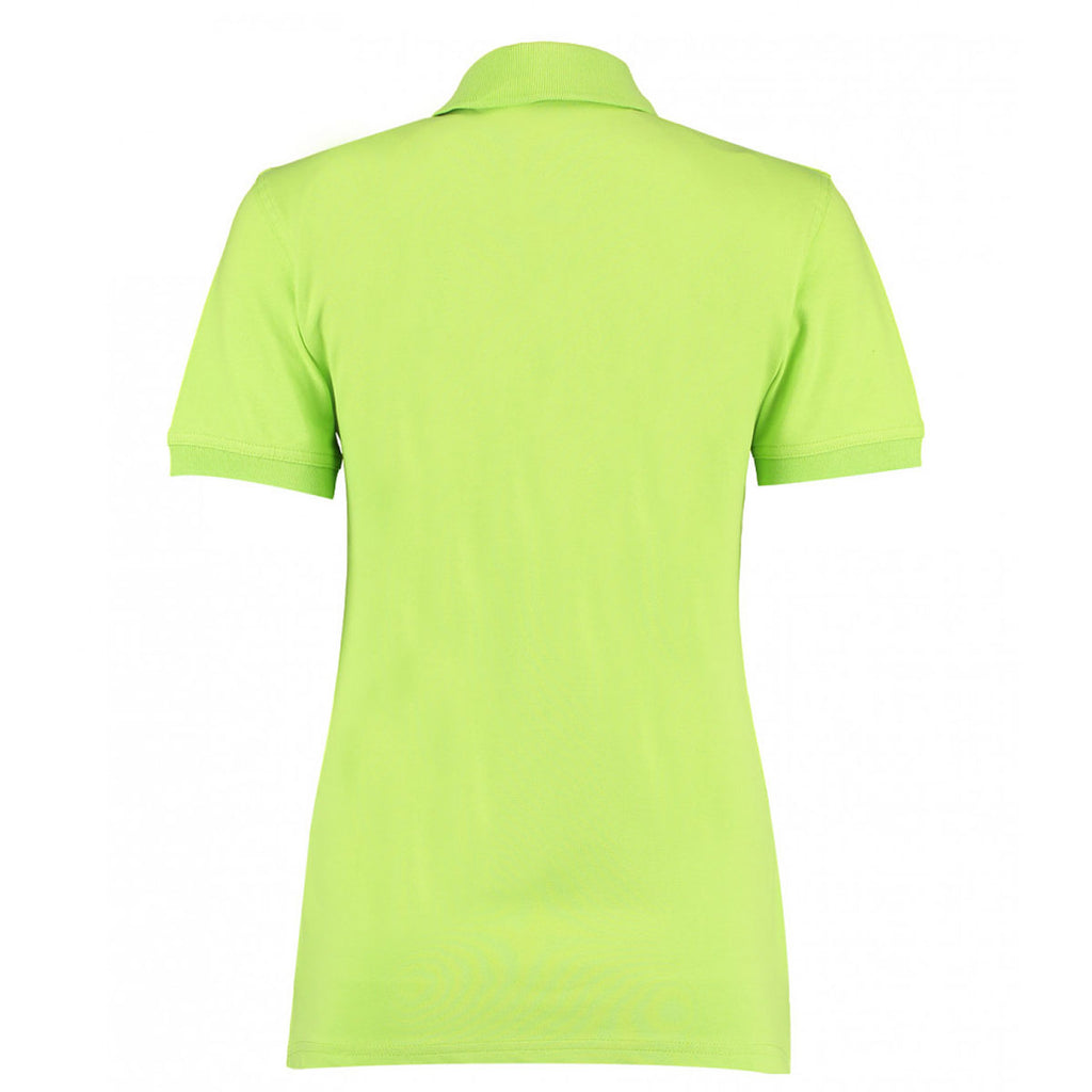 Kustom Kit Women's Lime Kate Cotton Pique Polo Shirt