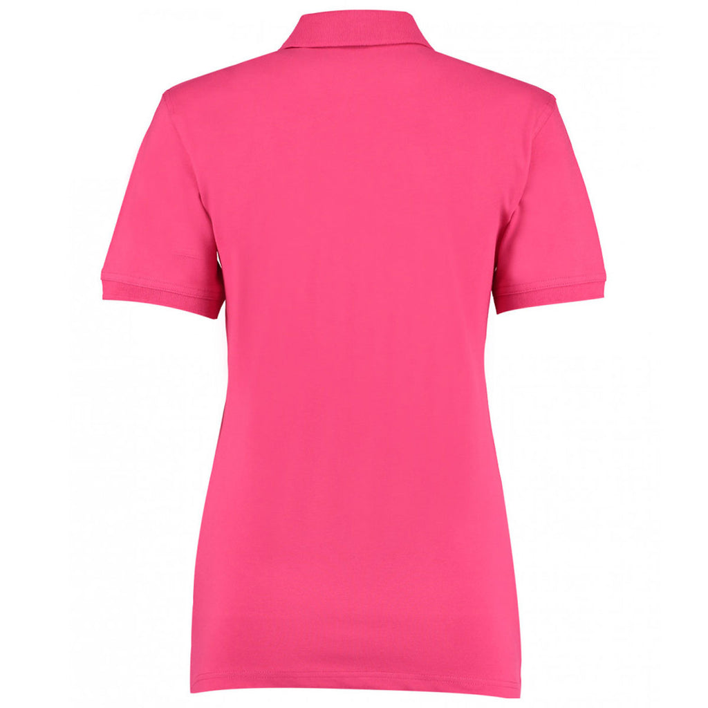Kustom Kit Women's Raspberry Kate Cotton Pique Polo Shirt