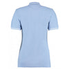Kustom Kit Women's Light Blue/White St Mellion Tipped Cotton Pique Polo Shirt