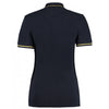 Kustom Kit Women's Navy/Yellow St Mellion Tipped Cotton Pique Polo Shirt