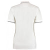 Kustom Kit Women's White/Navy St Mellion Tipped Cotton Pique Polo Shirt