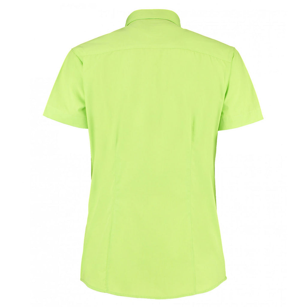 Kustom Kit Women's Lime Short Sleeve Classic Fit Workforce Shirt