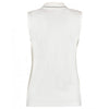 Gamegear Women's White/Navy Proactive Sleeveless Cotton Pique Polo Shirt