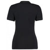 Kustom Kit Women's Black Sophia Comfortec V Neck Polo Shirt