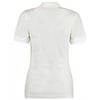 Kustom Kit Women's White Sophia Comfortec V Neck Polo Shirt