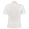 Kustom Kit Women's White Short Sleeve Tailored Business Shirt