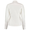 Kustom Kit Women's White Long Sleeve Tailored Business Shirt
