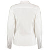 Kustom Kit Women's White Long Sleeve Tailored Contemporary Business Shirt