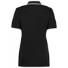 Kustom Kit Women's Black/White Essential Poly/Cotton Pique Polo Shirt