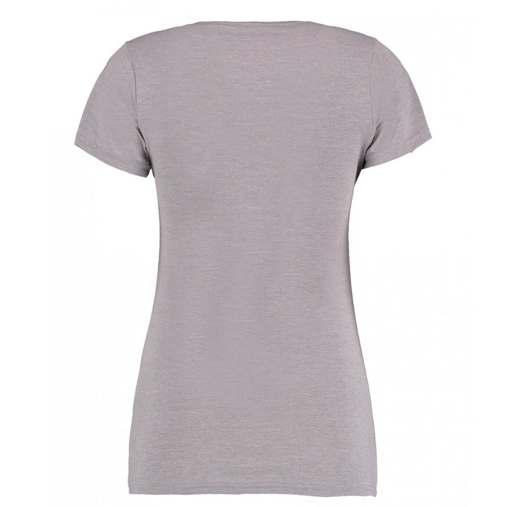 Kustom Kit Women's Light Grey Marl Superwash 60 degree C T-Shirt