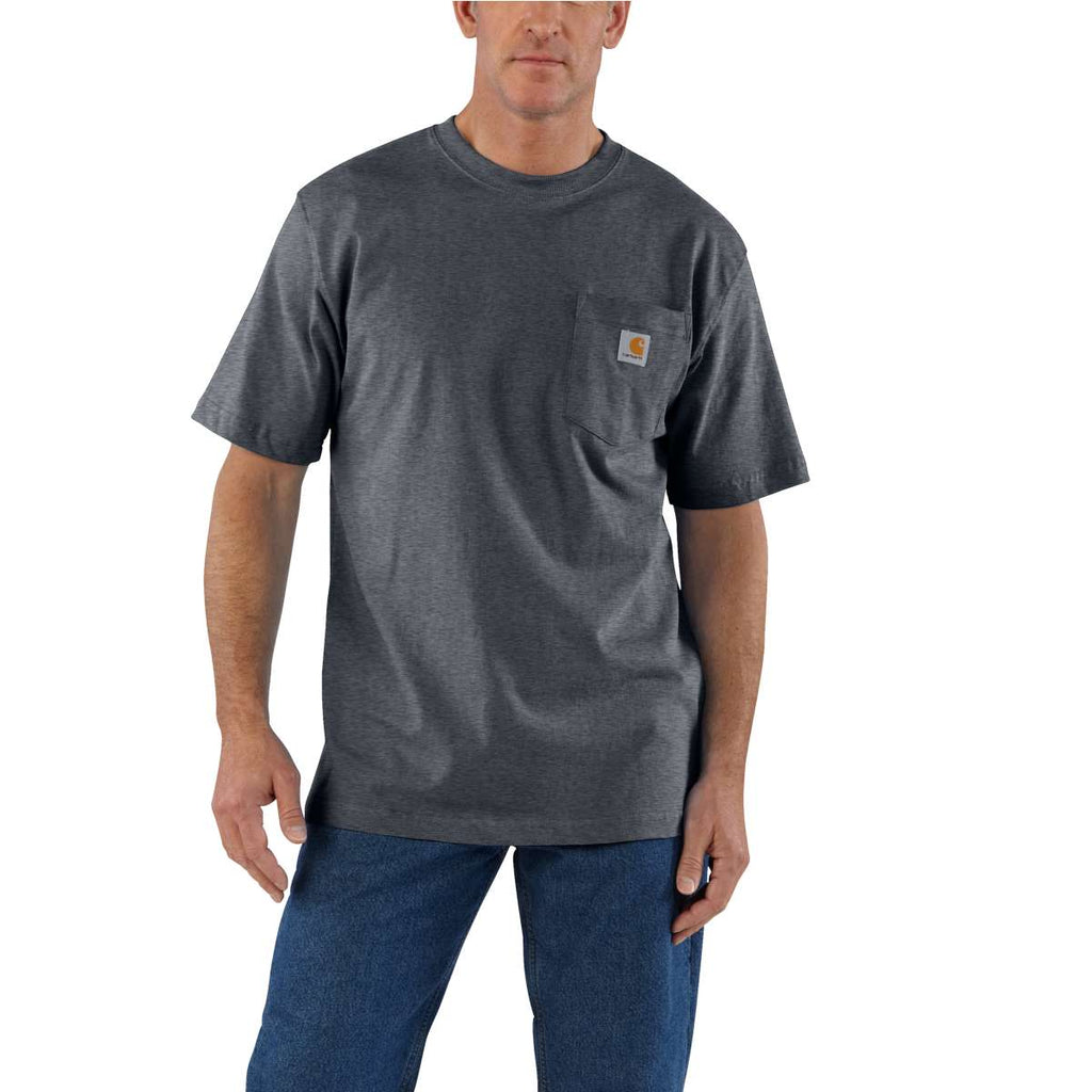 Carhartt Men's Granite Heather Workwear Pocket Short Sleeve T-Shirt